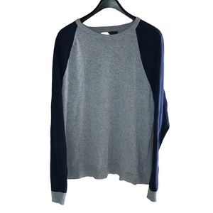 rag & bone 100% Cotton Raglan Sleeve Crewneck Sweater